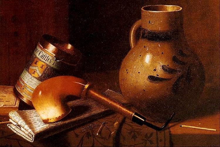 William Michael Harnett Still Life with Pipe and Tobacco Germany oil painting art